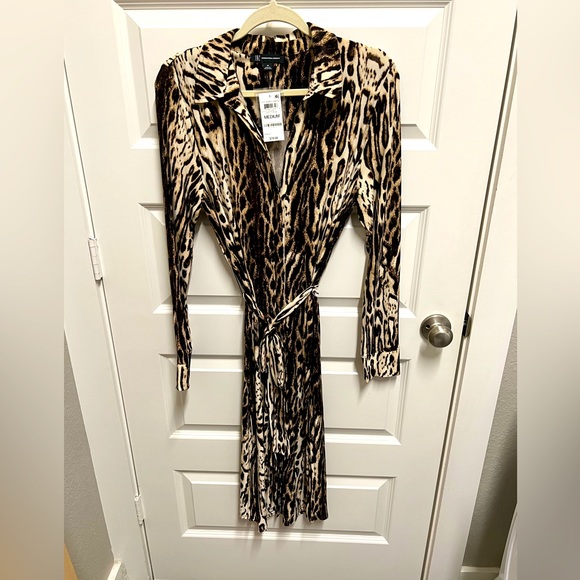 Inc long sleeve side slit button down dress - Picture 1 of 9